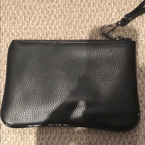 Black leather clutch - Picture 2 of 5